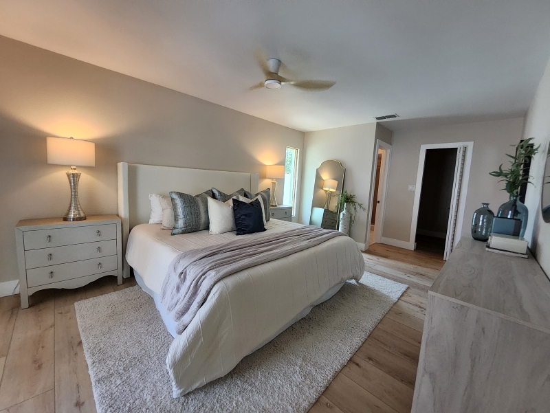 Bedroom before staging